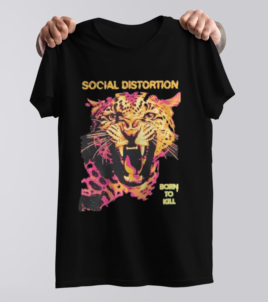Social Distortion Born To Kill Leopard 2026 T-Shirt