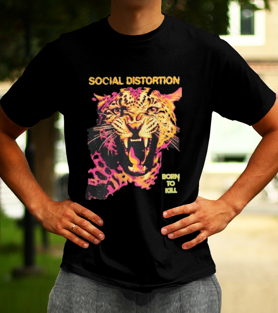 Social Distortion Born To Kill Leopard 2026 T-Shirt
