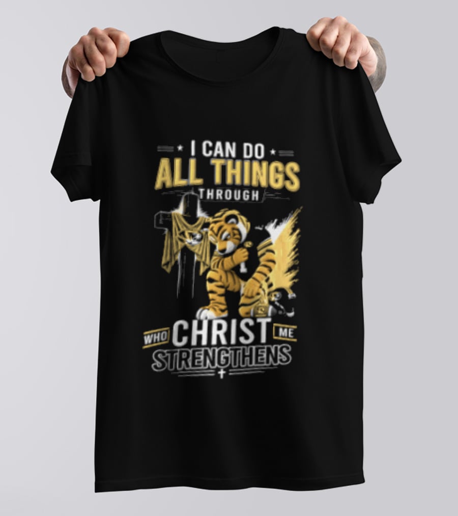 I Can Do All Things Through Christ Who Strengthens Me Mizzou Tiger T-Shirt
