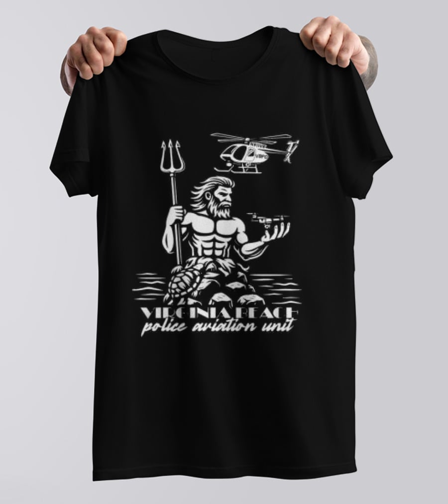 Brotallion Store Virginia Beach Pd Aviation Wflag T-Shirt