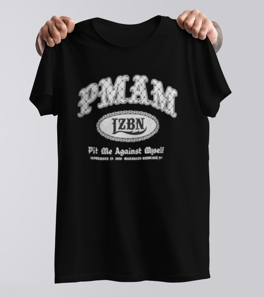 PMAM LZBN Pit Me Against Myself September 23 2026 Makuhari Messe Hall 4 5 Chain Oval Frame Monogram T-Shirt