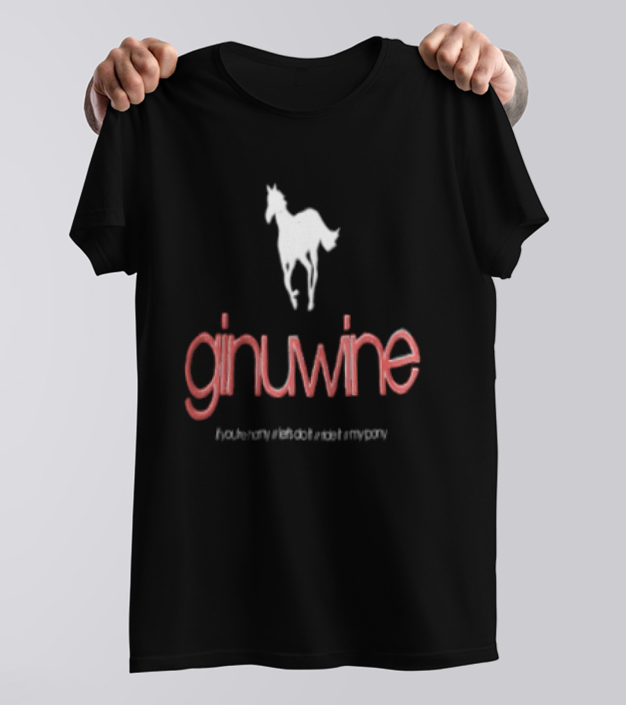 Ginuwine If You're Horny Let's Do It Ride It My Pony Horse T-Shirt