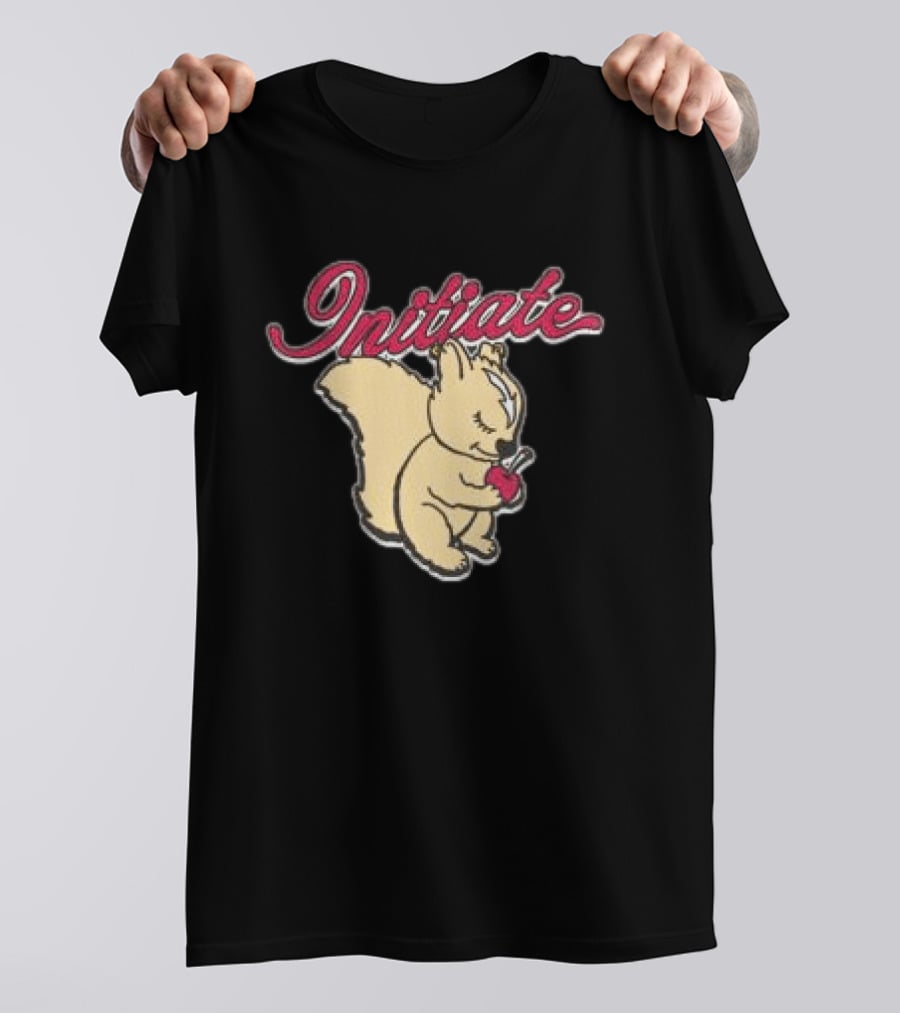 Initiate Squirrel Holding Apple T-Shirt