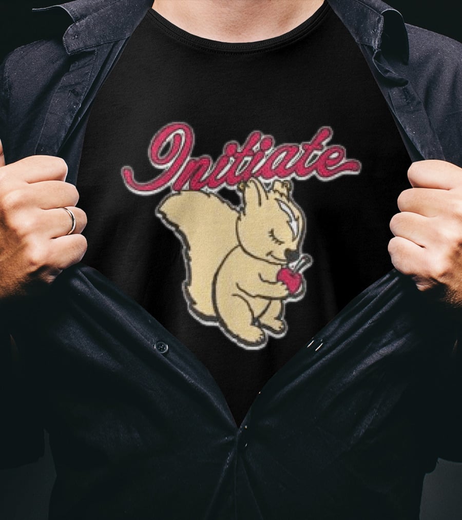 Initiate Squirrel Holding Apple T-Shirt