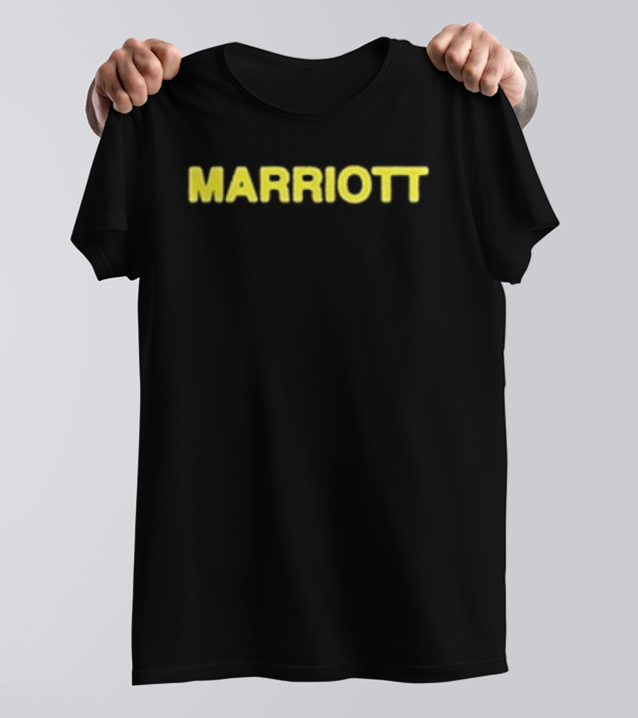 James Marriott Sticker Collage Black Marriott Yellow T-Shirt