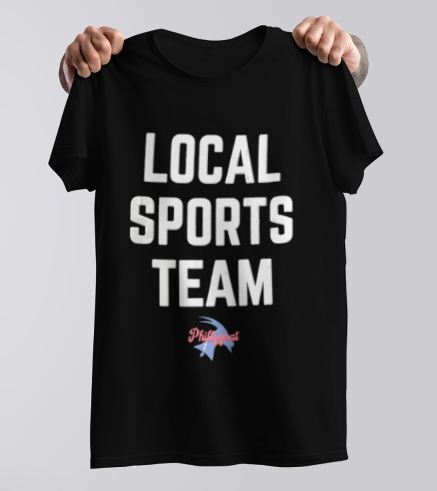 Phillygoat Local Sports Team Lightning Bolt Head Profile T-Shirt