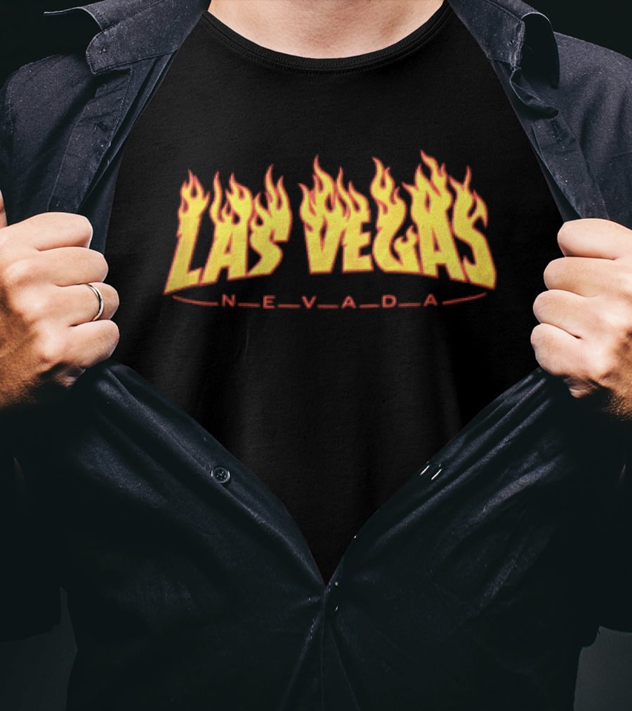 Las Vegas Nevada Flames Fiery Red T-Shirt