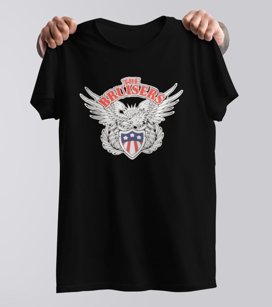 The Bruisers Eagle Red White Blue Shield Winged T-Shirt