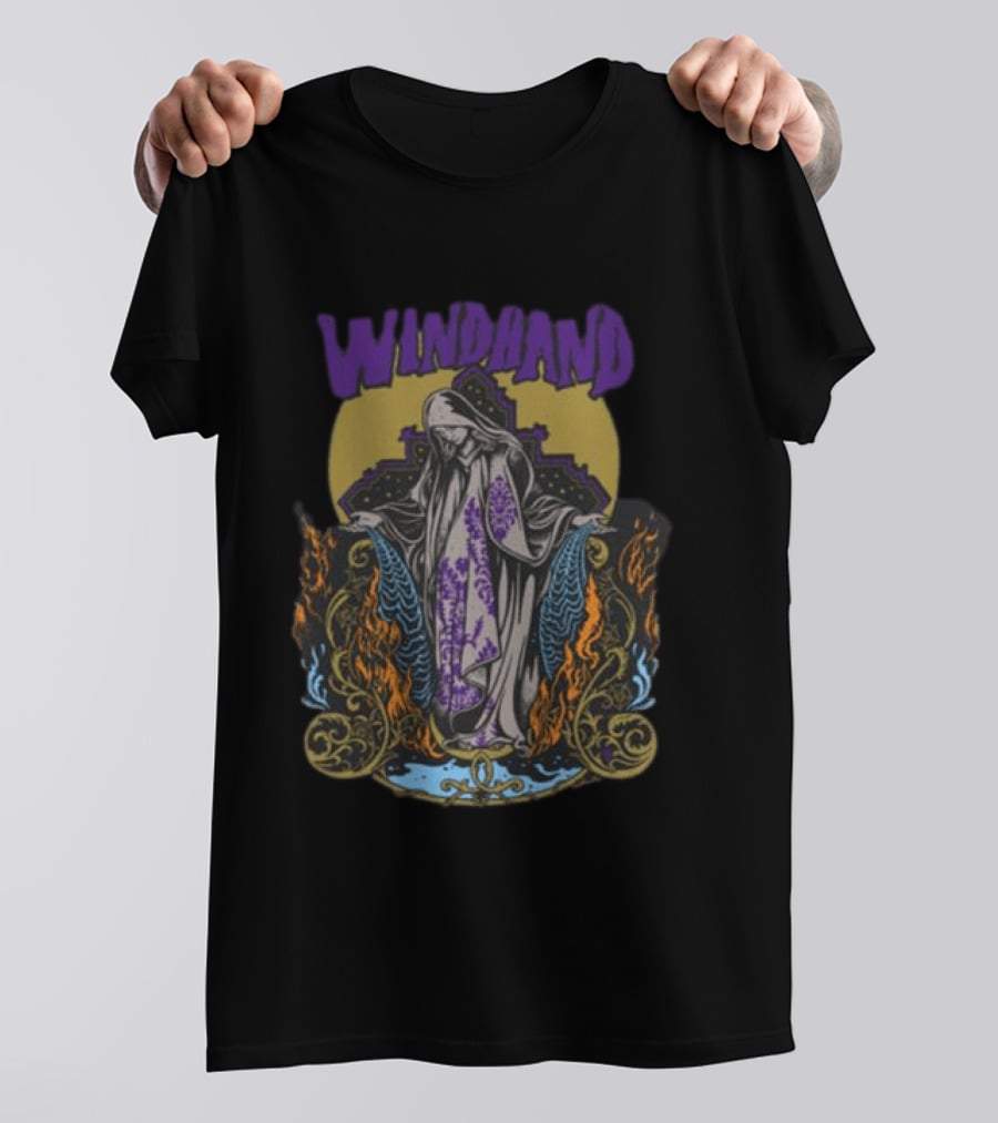 Windhand La Llorona Gothic Artwork Flame T-Shirt