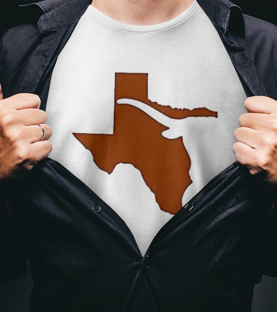 Texas State Longhorn Steer Original Orange T-Shirt