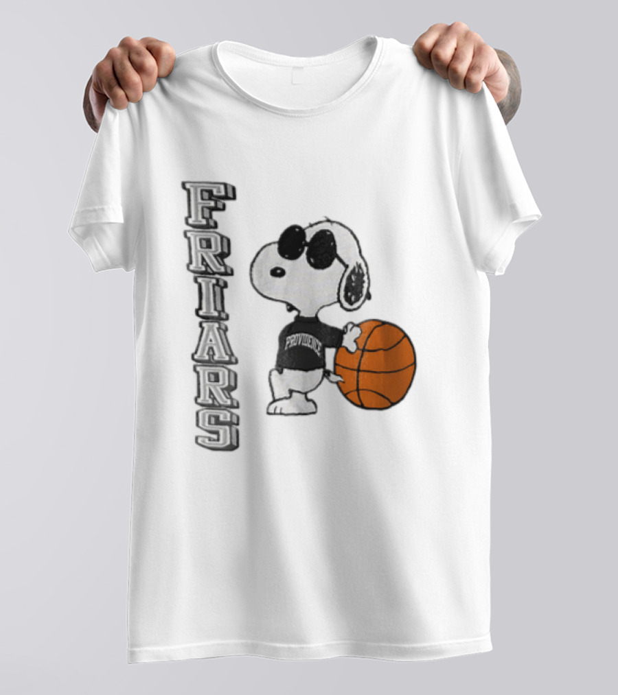 Providence Friars NCAA Snoopy Leaning Basketball Sunglasses T-Shirt