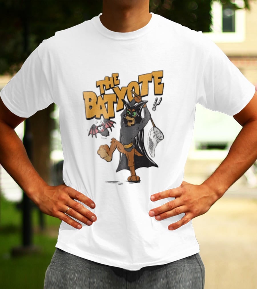 The Bat Yote Coyote Butterfly Net Creature Cartoon San Antonio Spurs NBA T-Shirt