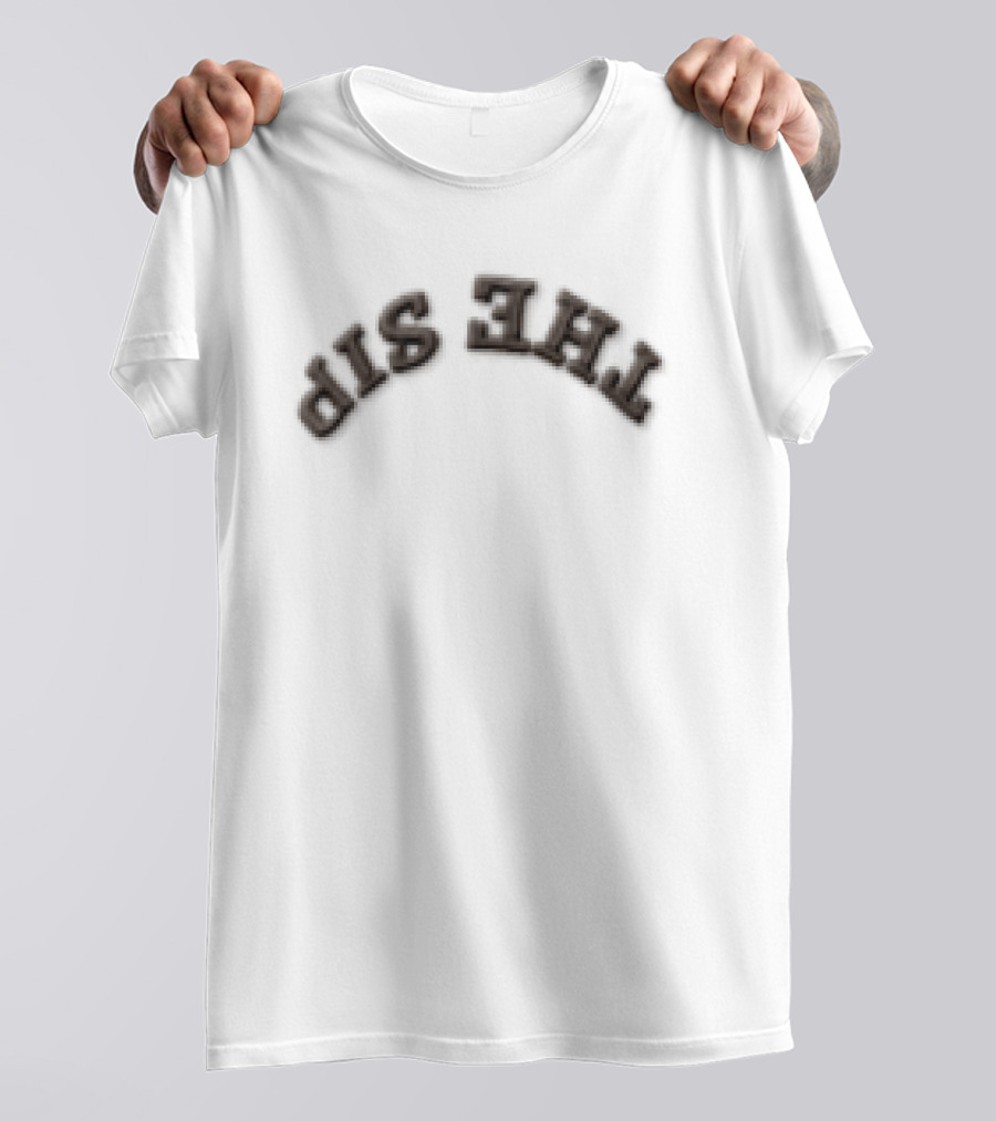 The Sip Upside Down Camouflage Brim Embroidered T-Shirt