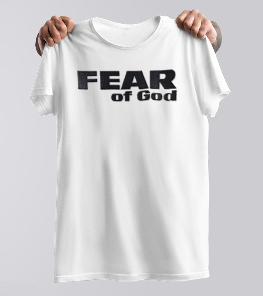Fear Of God Heavy Block Lettering Minimalist T-Shirt
