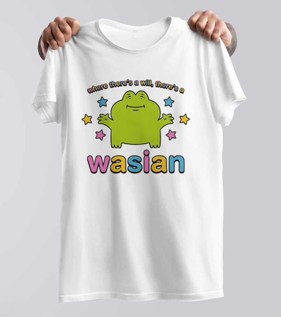 Frog Where There's A Will There's A Wasian Stars T-Shirt