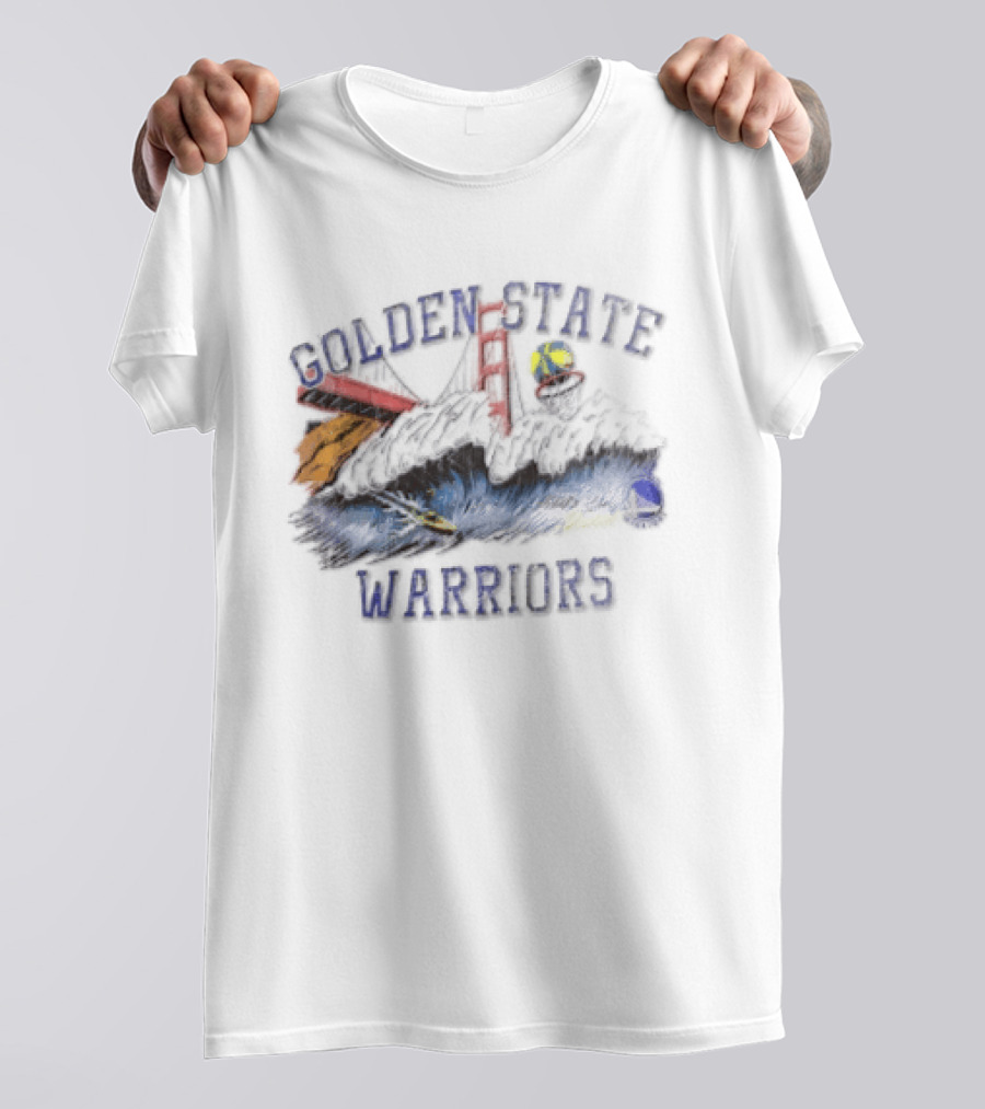 Golden State Warriors League Of Leisure Bridge Bay Area Skyline T-Shirt