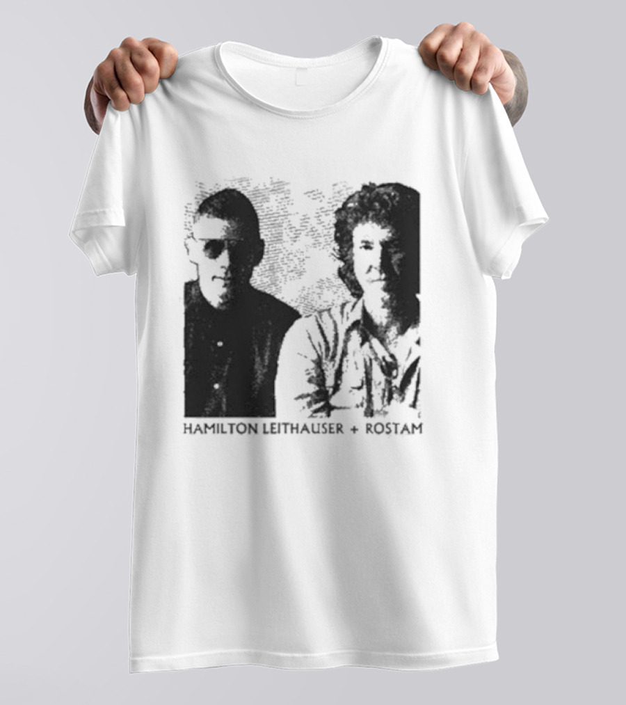 HAMILTON LEITHAUSER ROSTAM Black And White Photo Duo T-Shirt