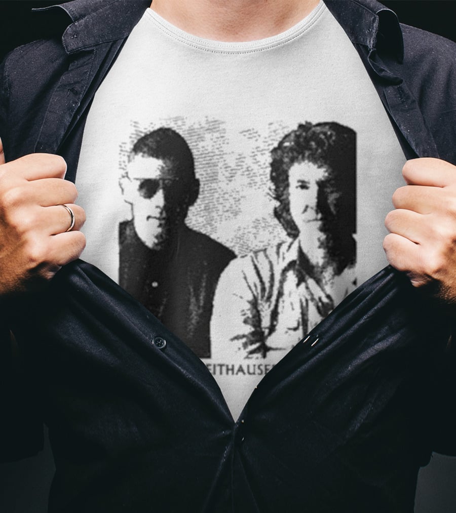 HAMILTON LEITHAUSER ROSTAM Black And White Photo Duo T-Shirt