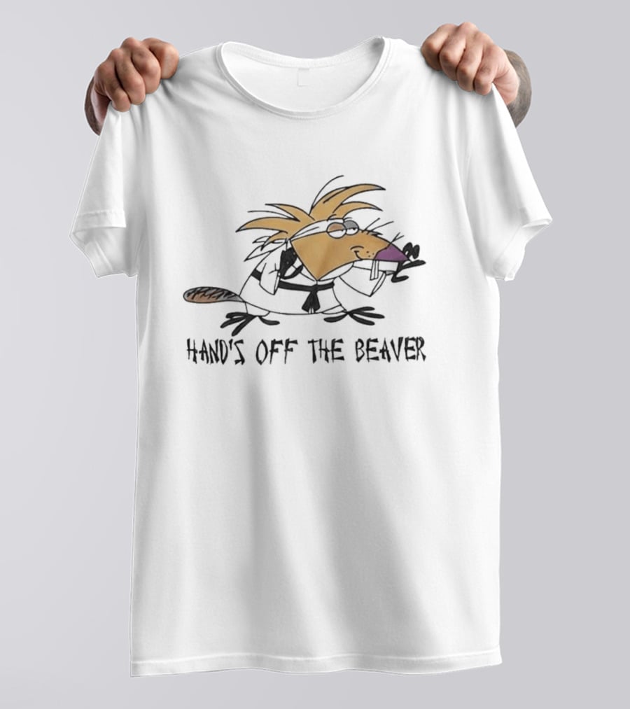 Hand's Off The Beaver The Angry Beavers Cartoon T-Shirt