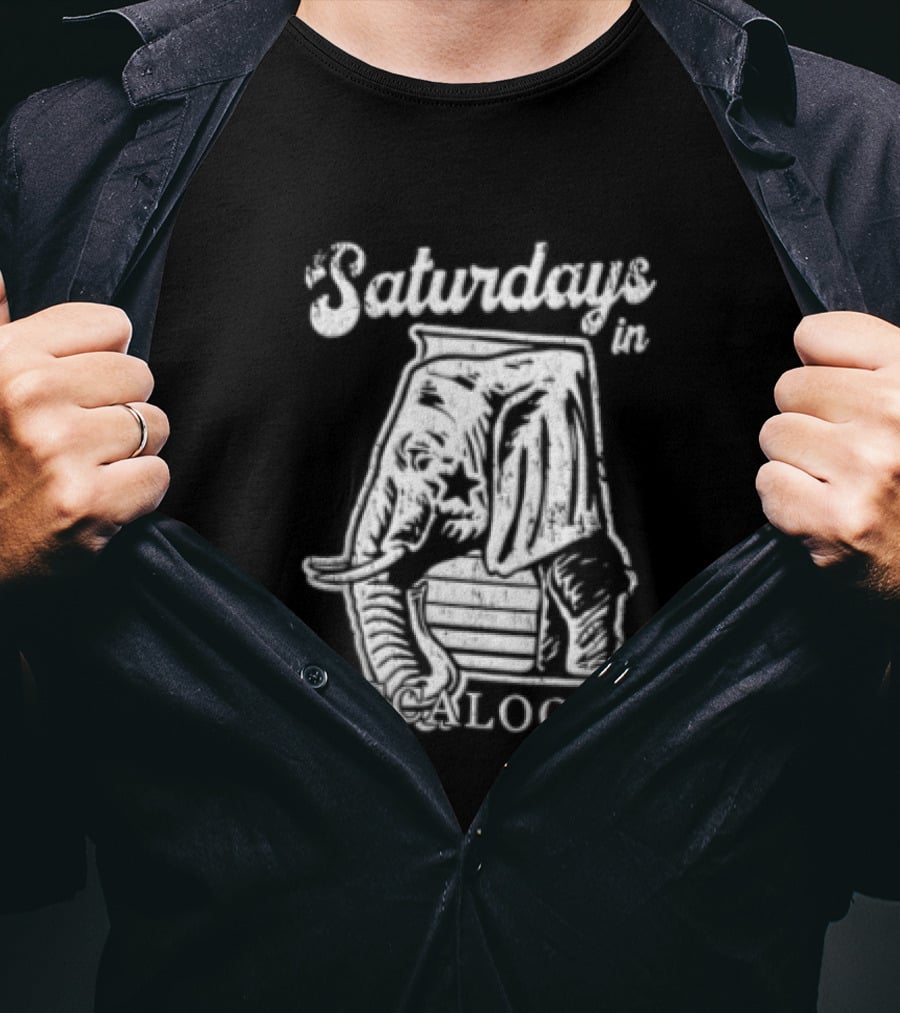 Alabama Crimson Tide NCAA Kyle Row Saturdays Tuscaloosa Elephant 2014 Star T-Shirt