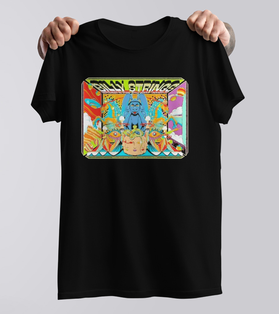 Billy Strings September 19 2026 Ball Arena Denver By Pedro Correa T-Shirt