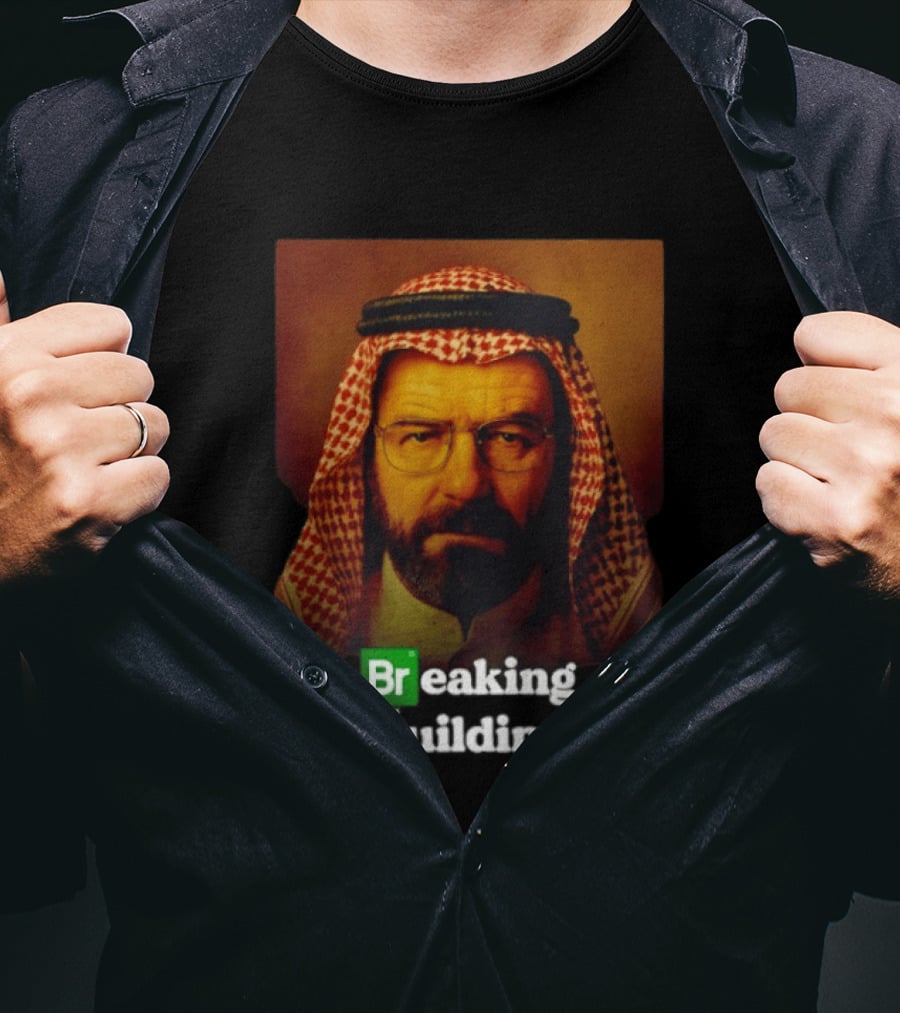 Breaking Buildings Bryan Cranston Walter White Middle Eastern Headdress T-Shirt
