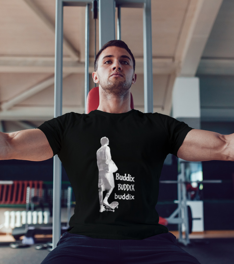 Buddix Person Standing On Skateboard Buddix BUDDIX Buddix T-Shirt