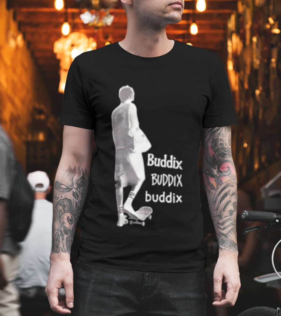 Buddix Person Standing On Skateboard Buddix BUDDIX Buddix T-Shirt