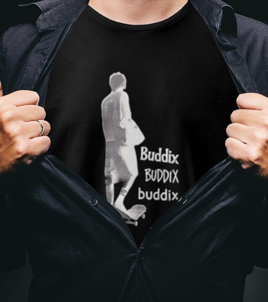 Buddix Person Standing On Skateboard Buddix BUDDIX Buddix T-Shirt