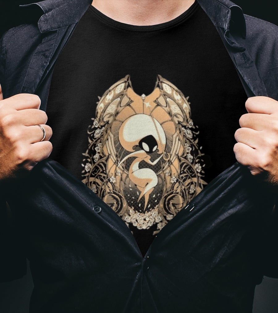 Hollow Knight Silksong Intrepid Pursuer Ornate T-Shirt