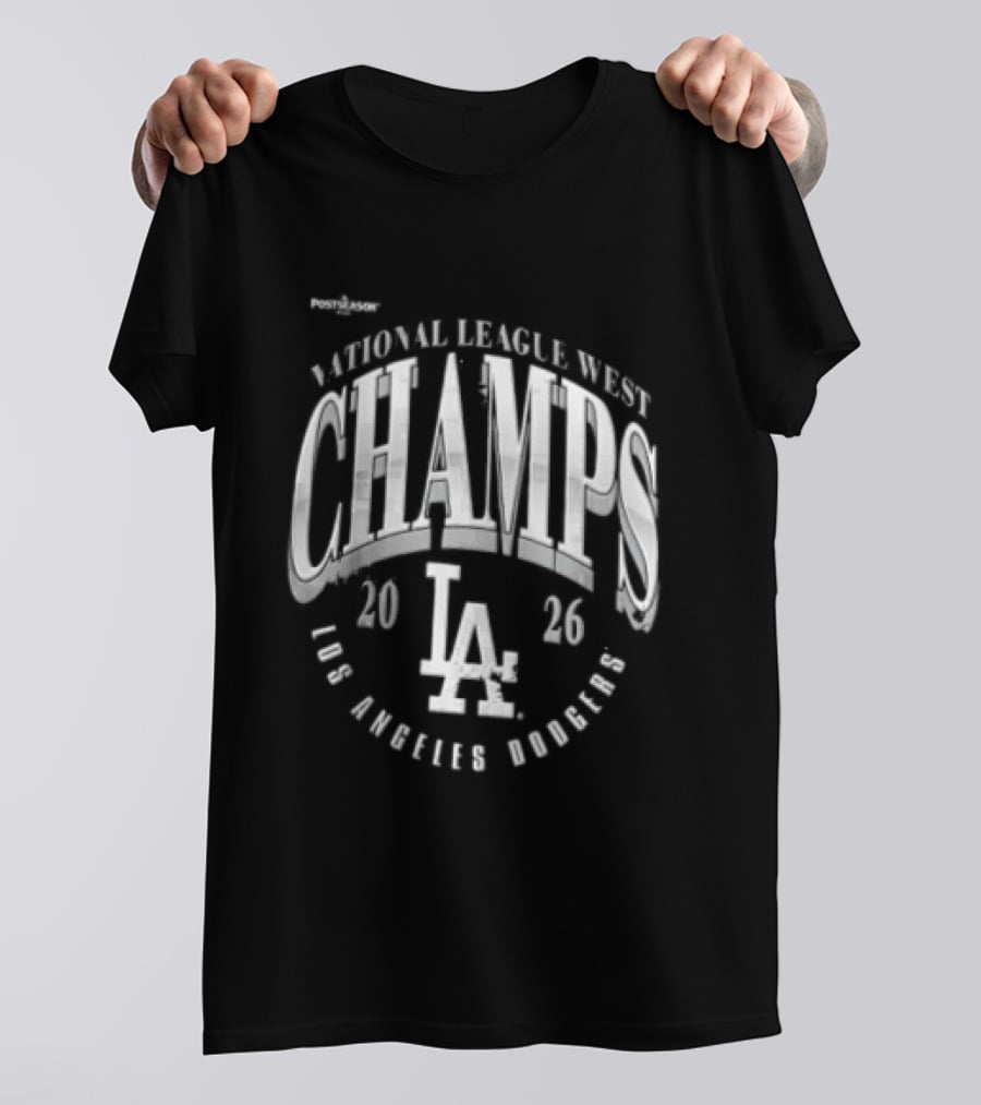 Los Angeles Dodgers National League West Champs 2026 LA T-Shirt