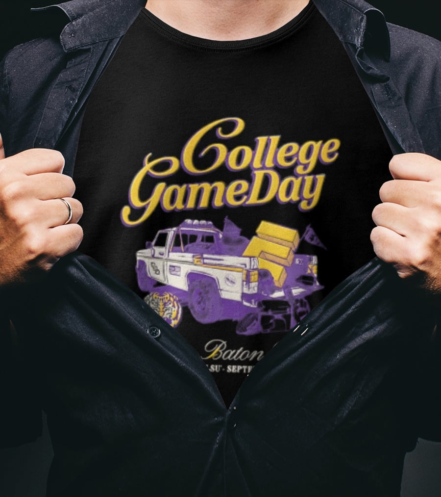 LSU Tigers College Gameday Live In Baton Rouge September 9 2023 Truck T-Shirt