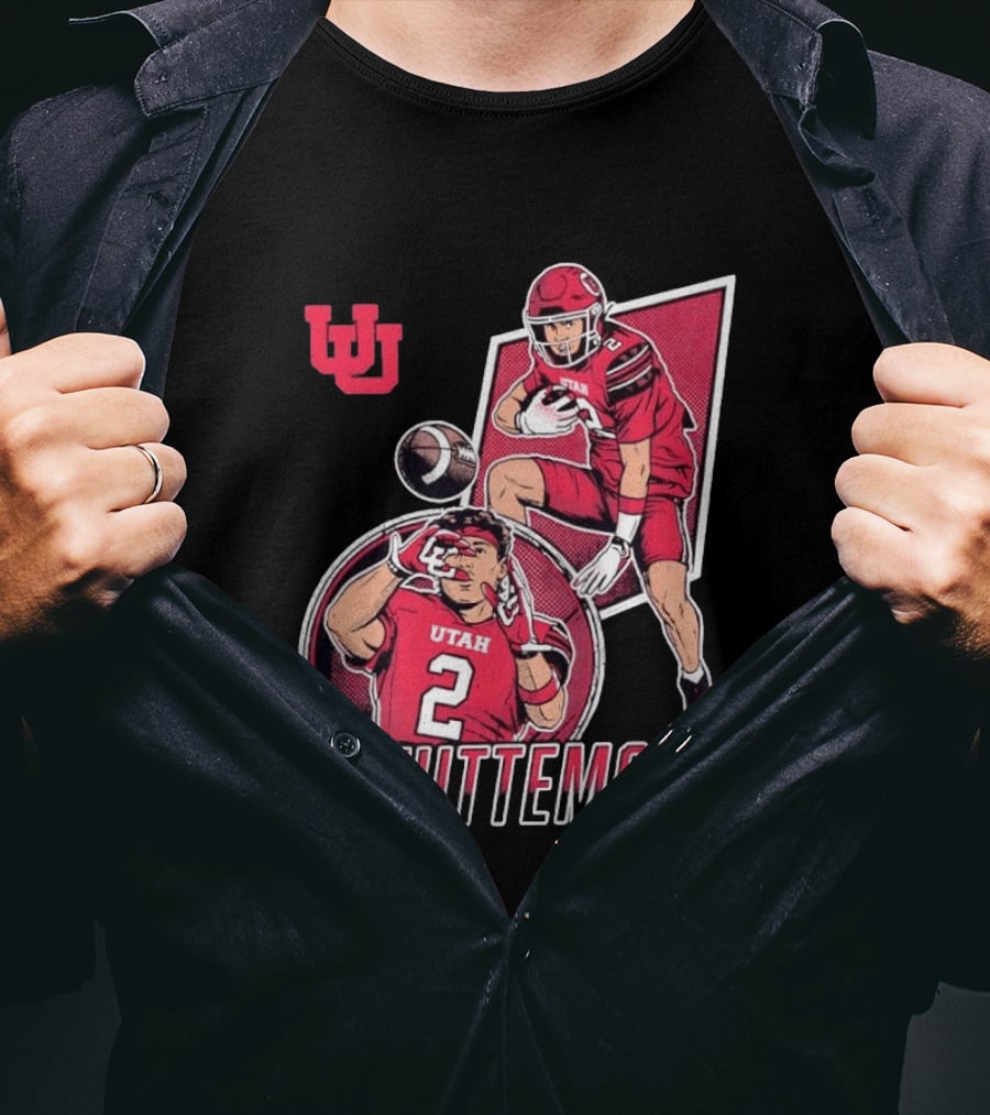 Utah Utes Football Whittemore No 2 Player Collage T-Shirt