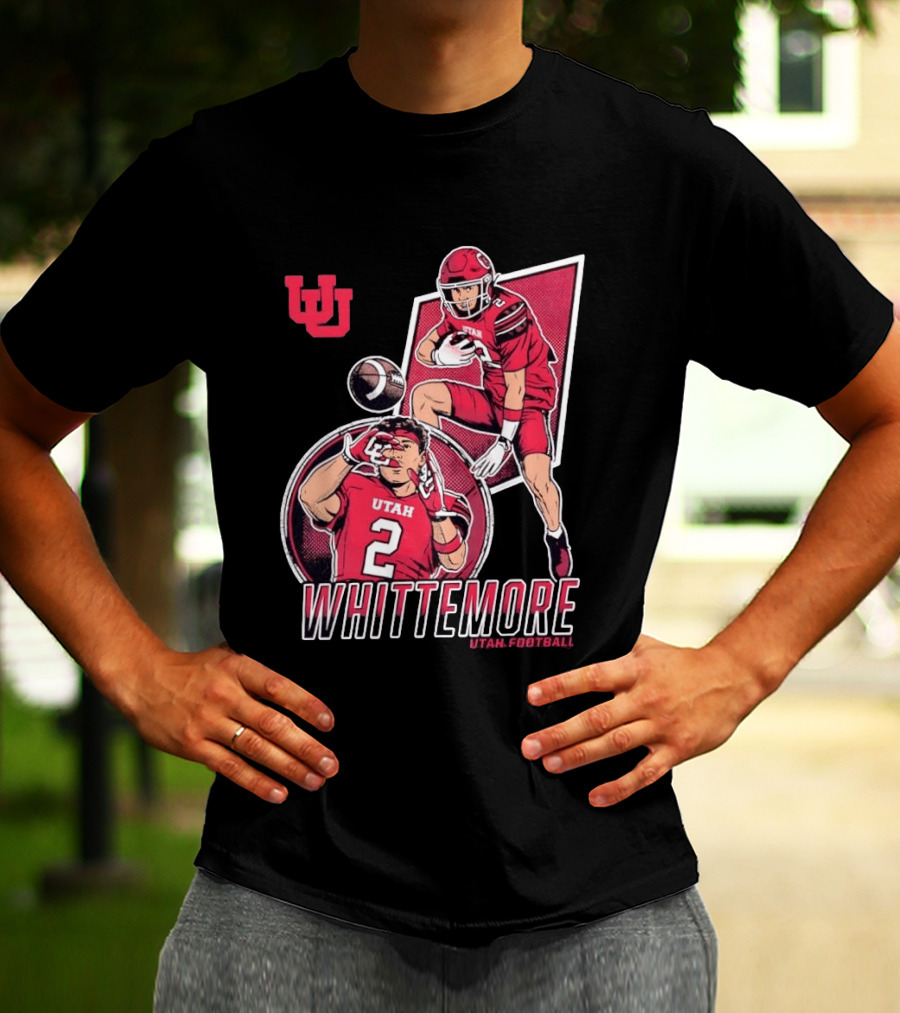 Utah Utes Football Whittemore No 2 Player Collage T-Shirt