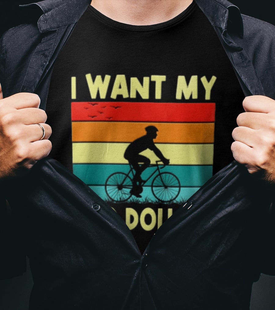I Want My Two Dollars Sunset Cyclist T-Shirt