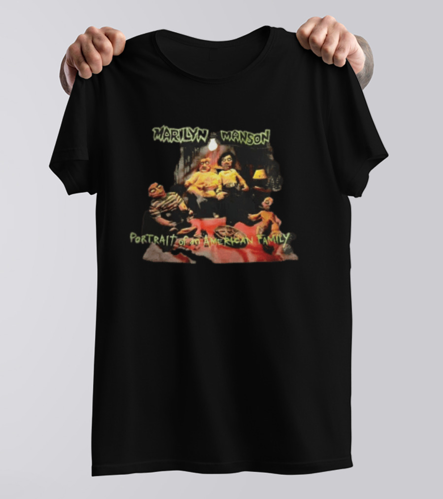 Marilyn Manson Portrait Of An American Family Dolls Living Room Scene T-Shirt