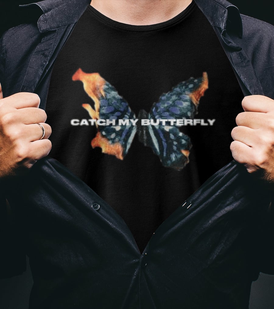 Catch My Butterfly Dirty Honey Women's Crop Top T-Shirt