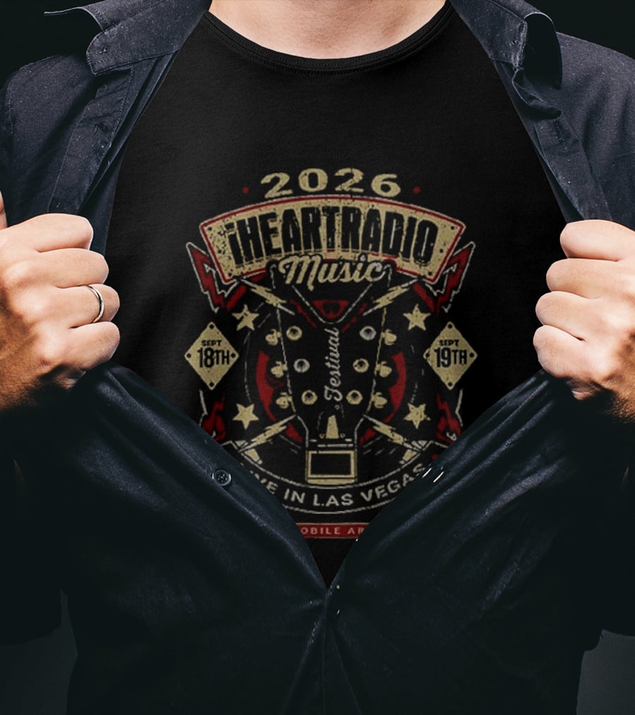 2026 IHeartRadio Music Festival Live In Las Vegas Mobile Arena September 18th 19th T-Shirt