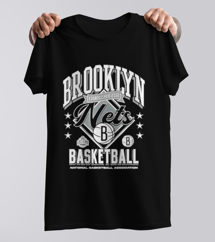 Brooklyn Nets Basketball NBA Stars And Stripes T-Shirt