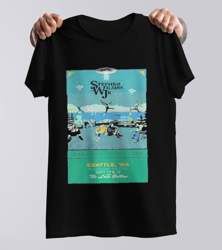 Stephen Wilson Jr Carry The Torch 2026 Seattle Paramount Theatre Event September 17 18 Public Market Center Seattle WA T-Shirt