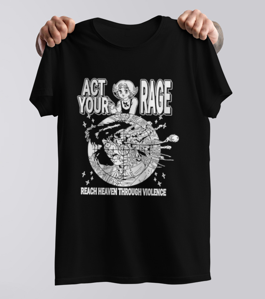 Ranze Eto Act Your Rage Reach Heaven Through Violence Anime Manga T-Shirt