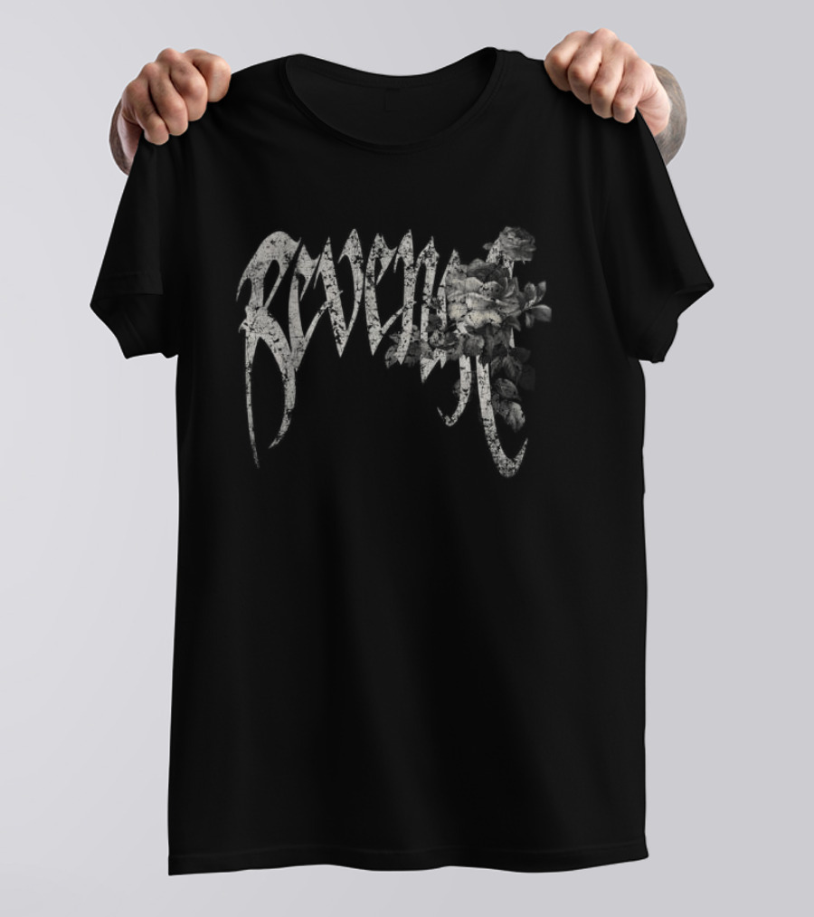 Revenge Store Dark Rose Arch Black T-Shirt