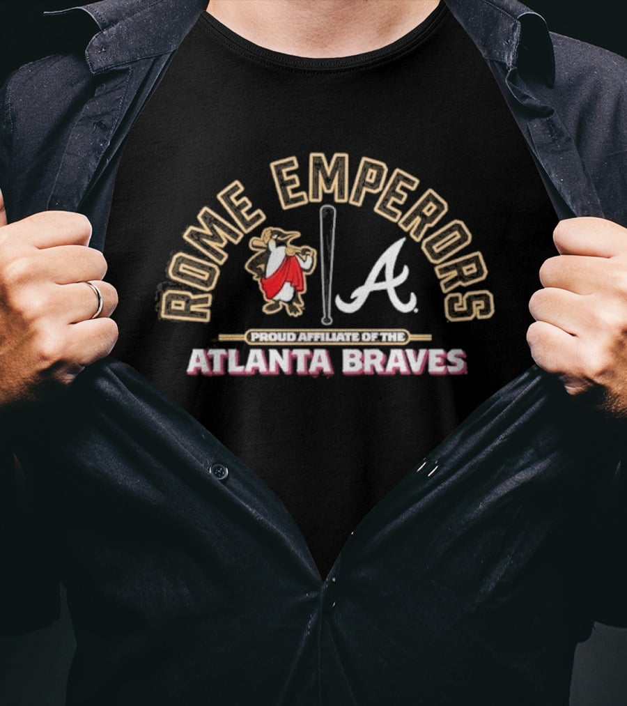 Rome Emperors Official Affiliate Of Atlanta Braves T-Shirt
