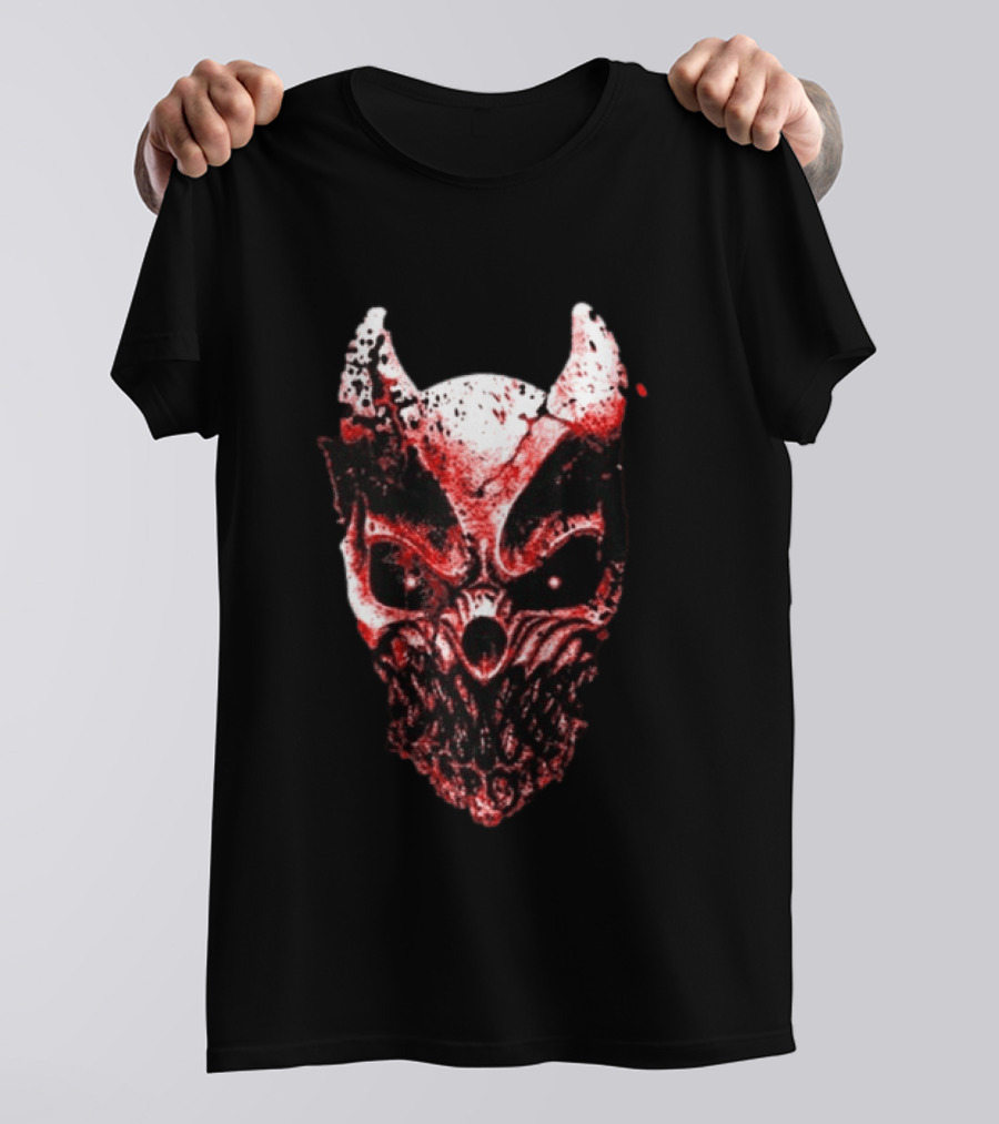 Slaughter To Prevail Blood Mask Horror Metal Mask T-Shirt