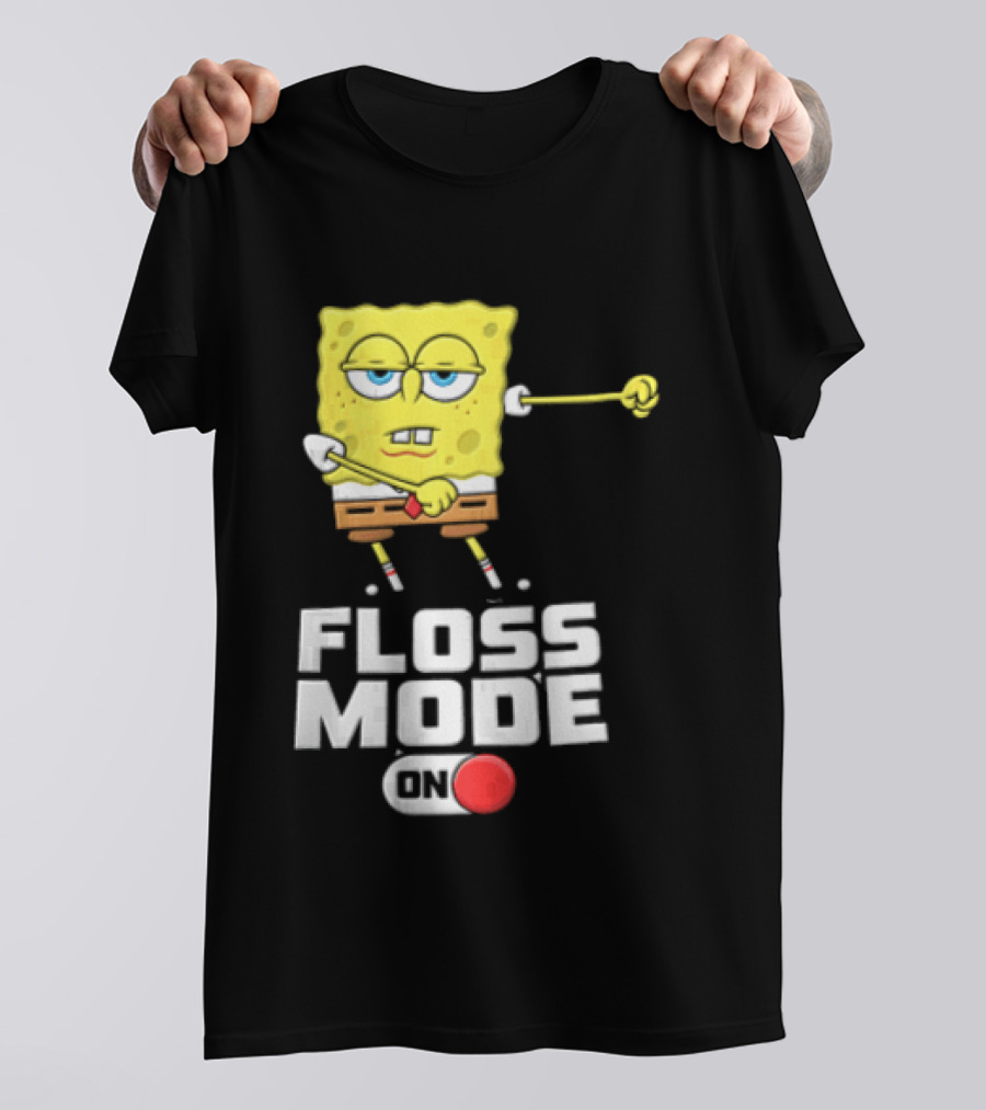 Squarepants Floss Mode On With Dabbing T-Shirt