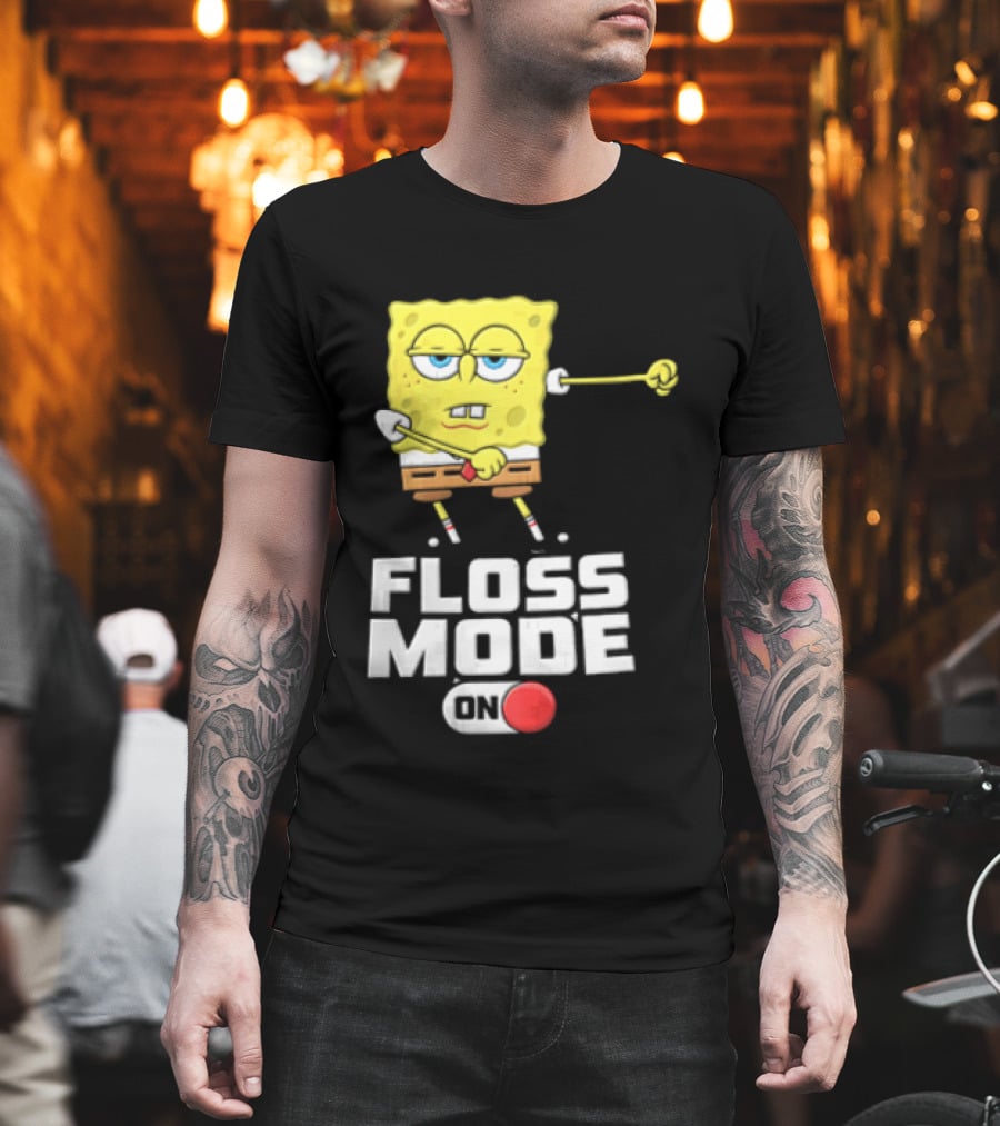 Squarepants Floss Mode On With Dabbing T-Shirt
