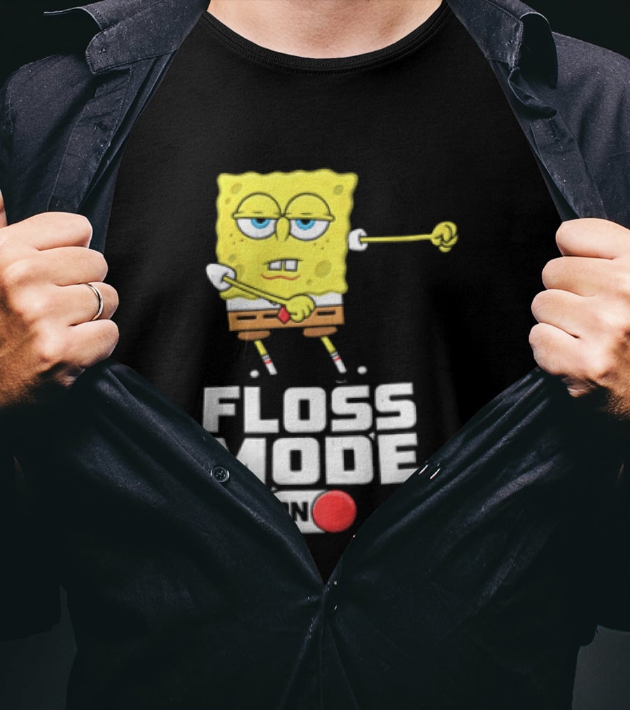 Squarepants Floss Mode On With Dabbing T-Shirt