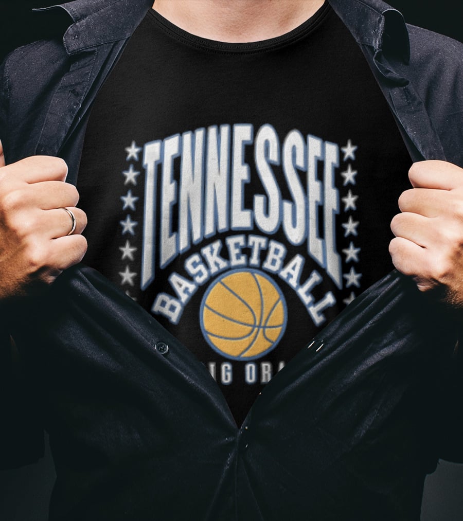 Tennessee Basketball Go Big Orange Stars T-Shirt