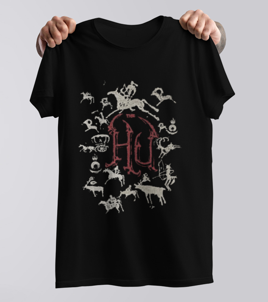 The Hu Store Petroglyphs HU Symbol And Ancient Figures T-Shirt