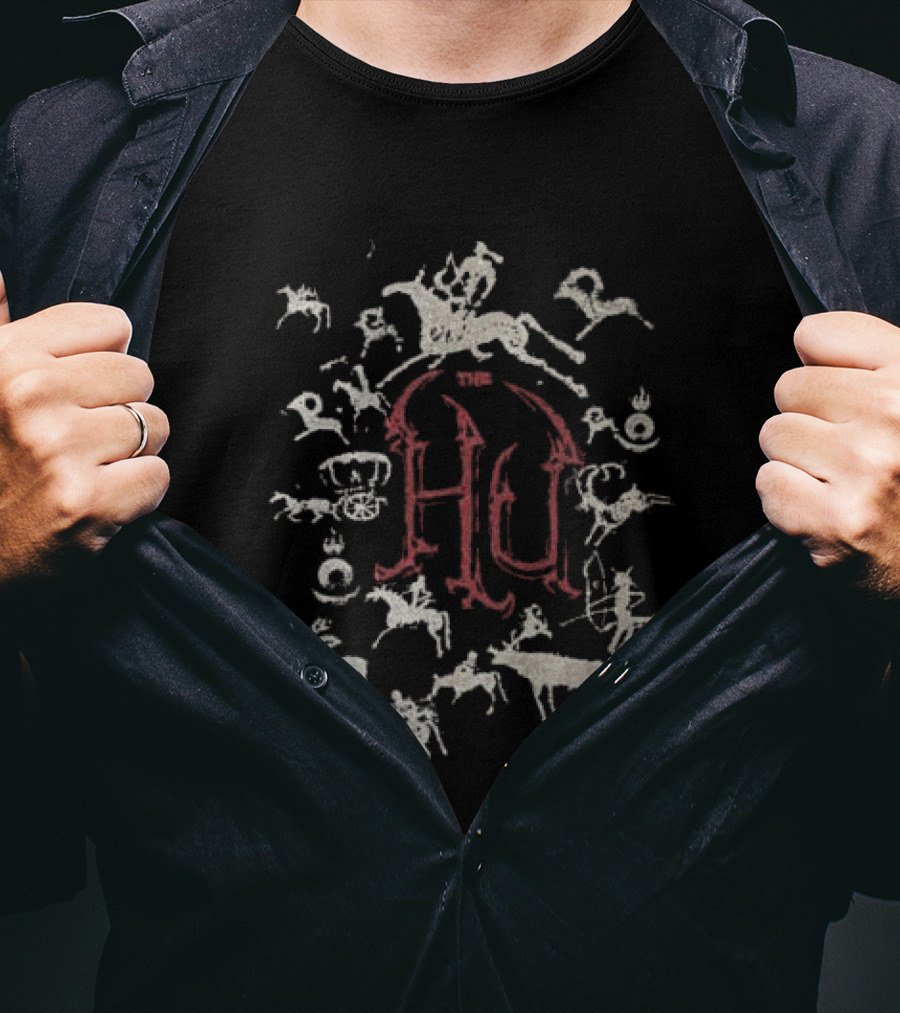 The Hu Store Petroglyphs HU Symbol And Ancient Figures T-Shirt